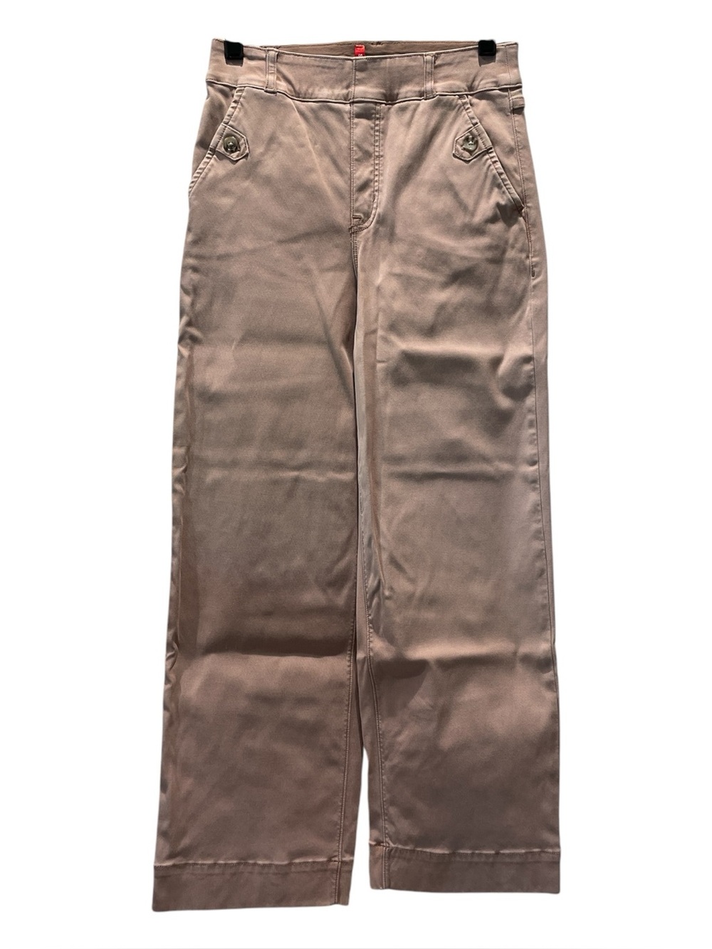 SPANX Stretch Twill Wide Leg Crops | Pale Pink - Picture 2 of 5